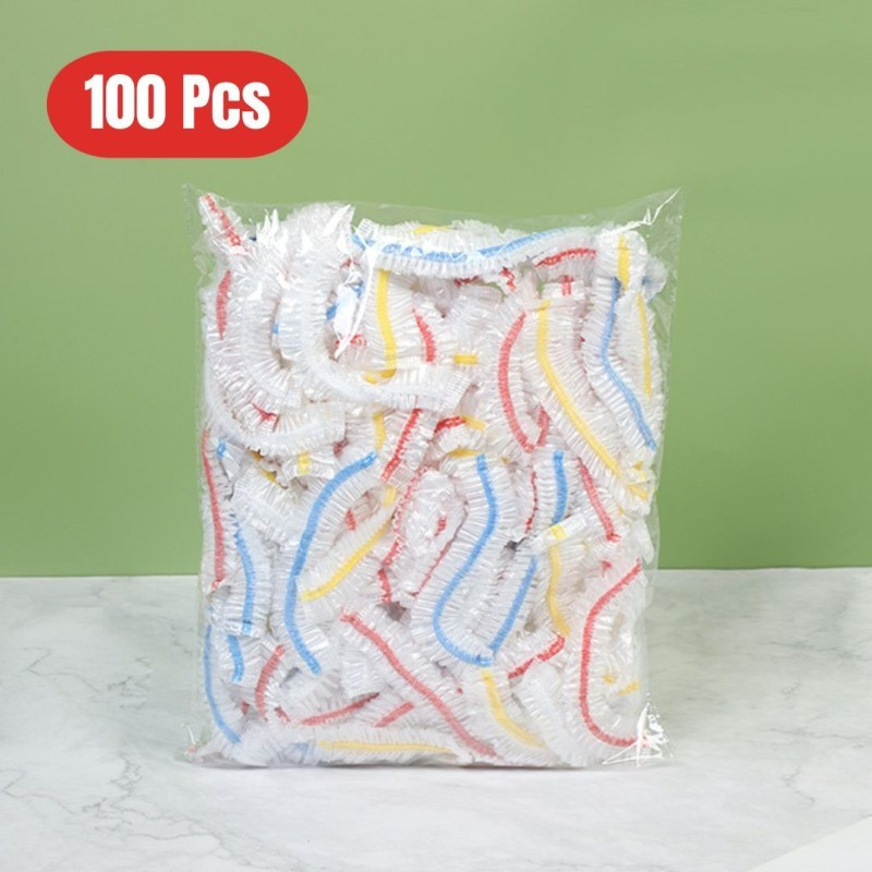 Previous Next 100 Pcs / 1 Packet - Reusable Food Safety Cover Cap